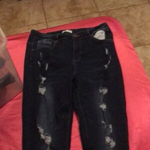 Size 14 Skinny Ripped Jeans